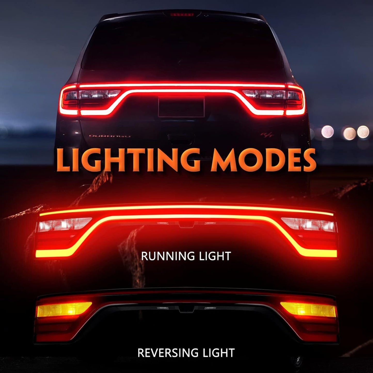 For 2014-2022 for Dodge Durango Liftgate Taillight Lamps W/Camera Hole 68453659AA