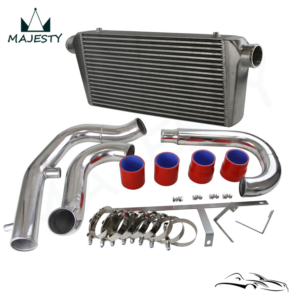 Intercooler + Pipe Kit for Mitsubishi Lancer EVO 7 8 9 CT9A 4G63 01-05 2.0L Red