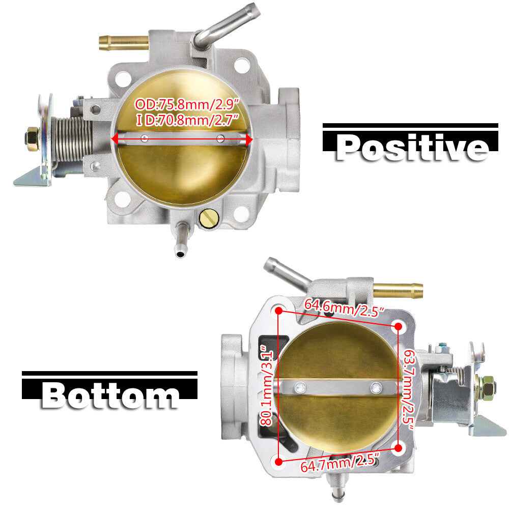 70MM Intake Manifold Throttle Body With TPS MAP Sensor for Honda B/D/H/F Series