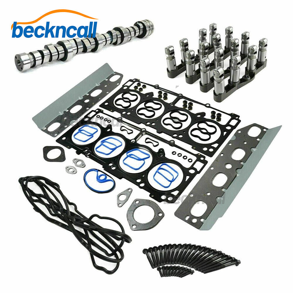 MDS Lifter Kit w/Head Gasket Bolts Camshaft for 09-19 for Dodge for Ram 1500 Durango V8