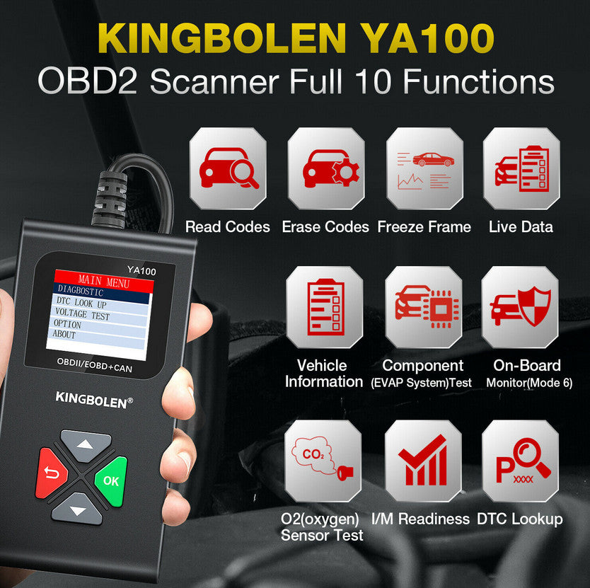 YA100 Diagnostic Tool OBD2 Scanner Code Reader Engine Fault Diagnosis Applicable to for Citro?n and for Volvo