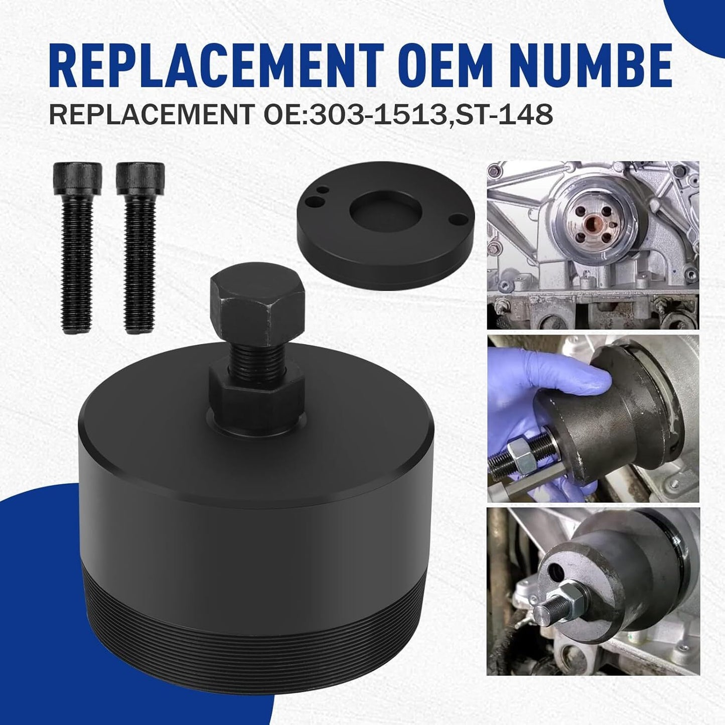 for Ford 6.7L Alt ST-148 303-1513 Rear Crankshaft Seal Remover Tool