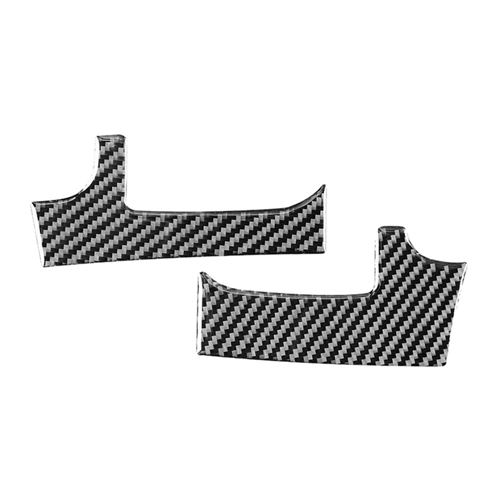 Carbon Fiber Dashboard Air Outlet Cover Trim Fit for Toyota Tundra 2014-21 RHD Black