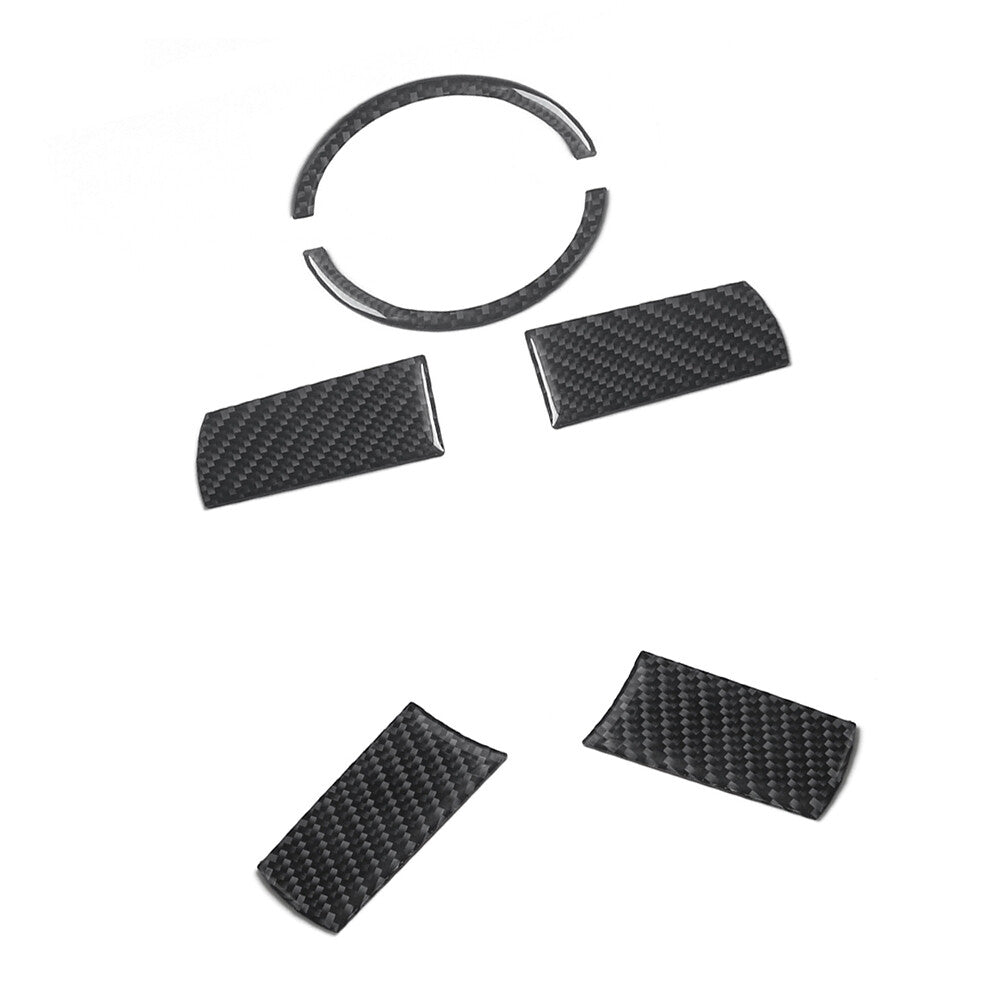 6Pcs Carbon Fiber Steering Wheel Button Cover Trim Type A for Chrysler 300 05-07