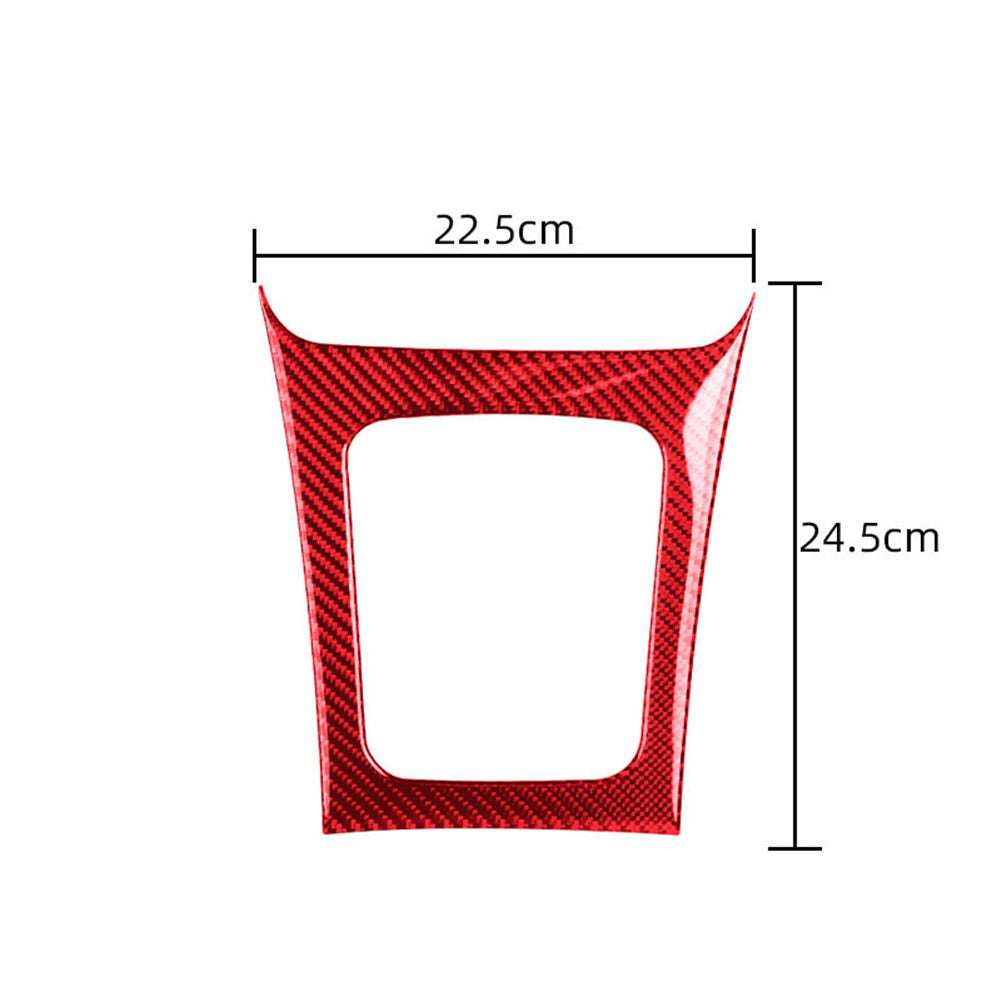 Red Carbon Fiber Gear Shift Frame Cover Trim for Subaru Forester 2009-2013