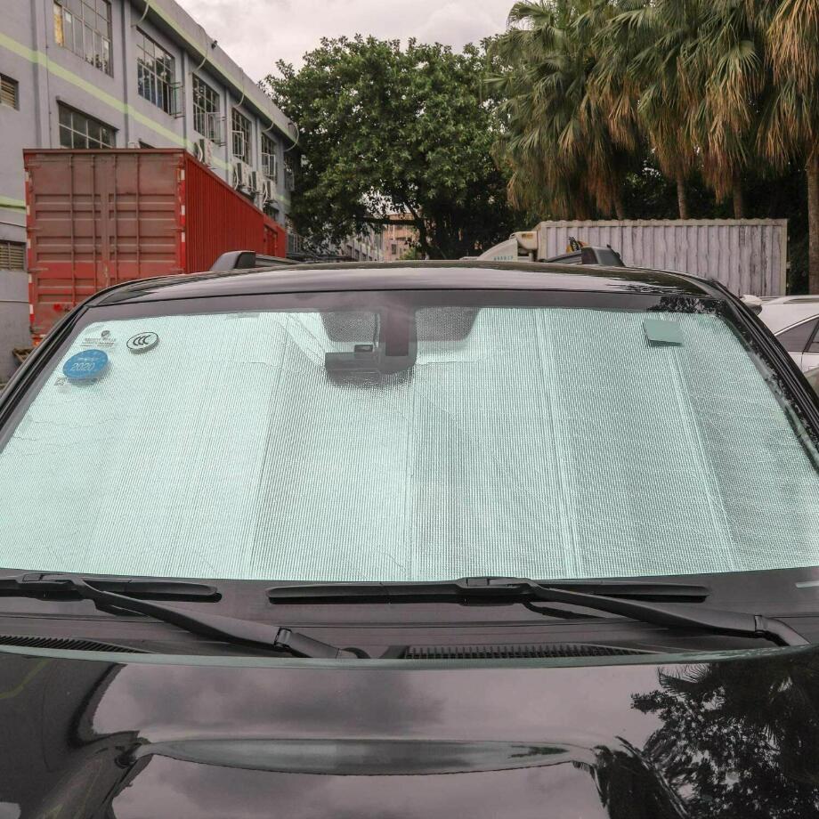 Custom windshield sunshade with folding mechanism for 2017-2023 for Toyota 4Runner.