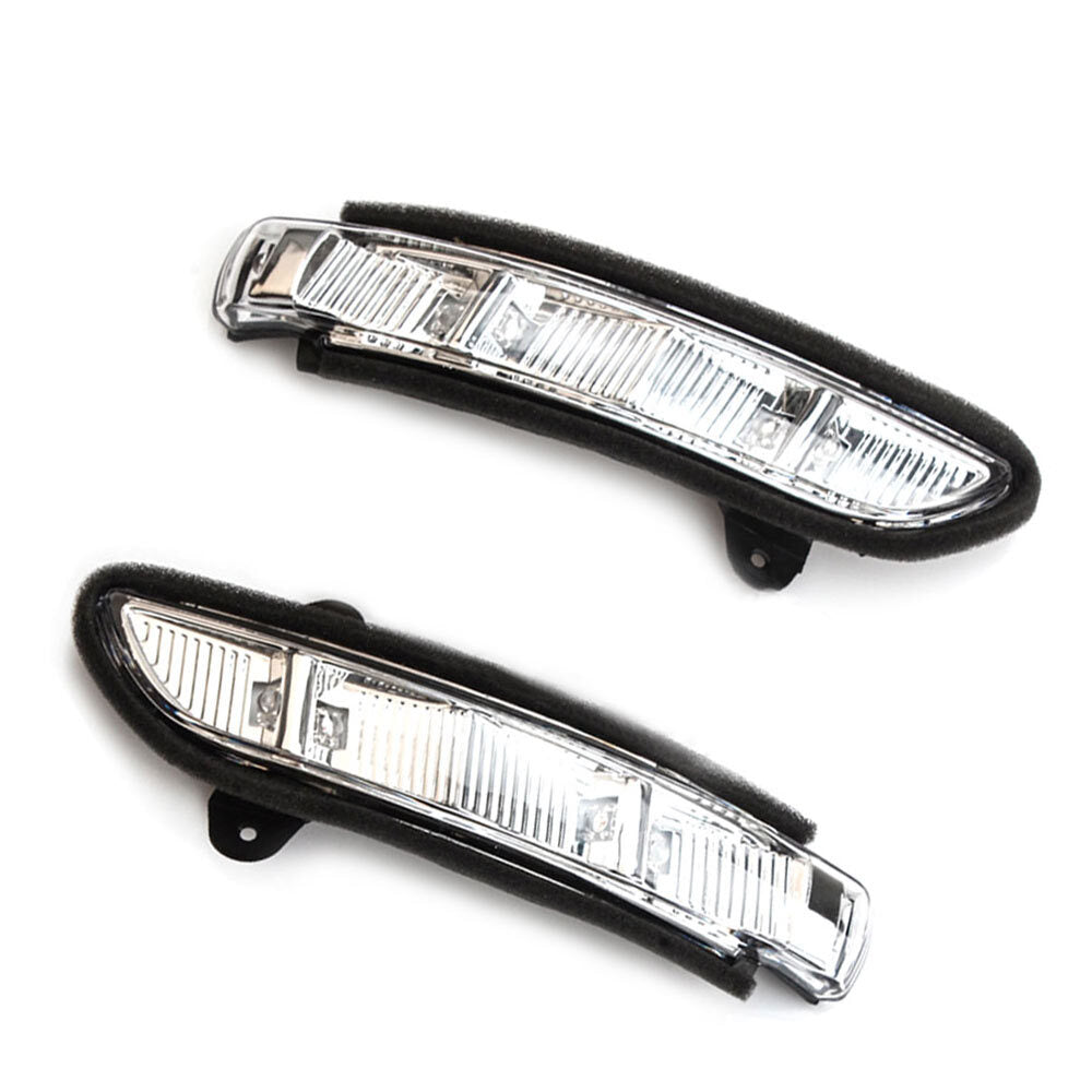 Front LH+RH Door Mirror Turn Signal Light Pair 07-10 for Mercedes W211 W221 W219
