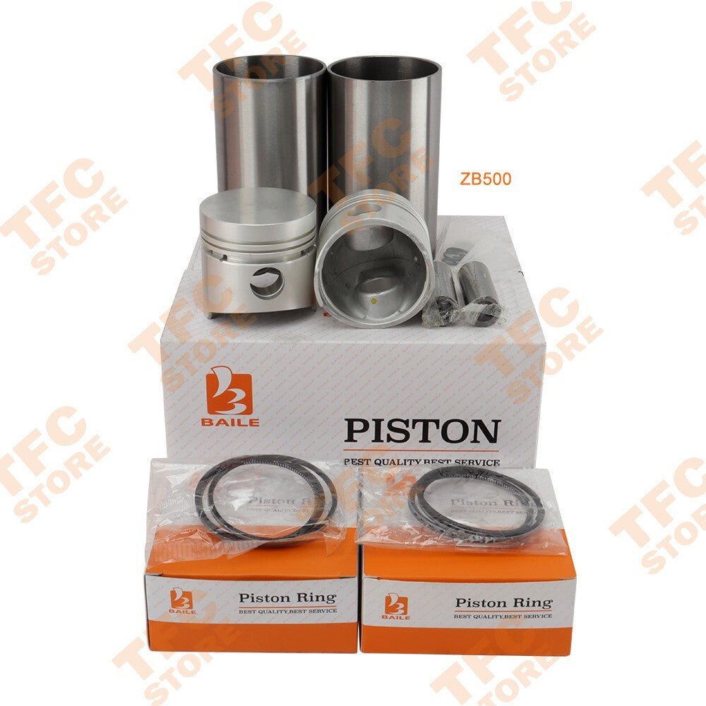 Z602 STD Cylinder Liner Kit W Piston (Pin Clip), Rings for Kubota Engine New