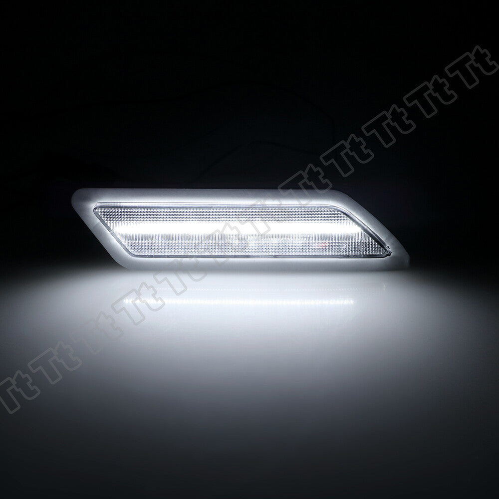 White LED front bumper reflectors are suitable for 2012-2015 for BMW 3 Series 320i, 328i, and 335i.