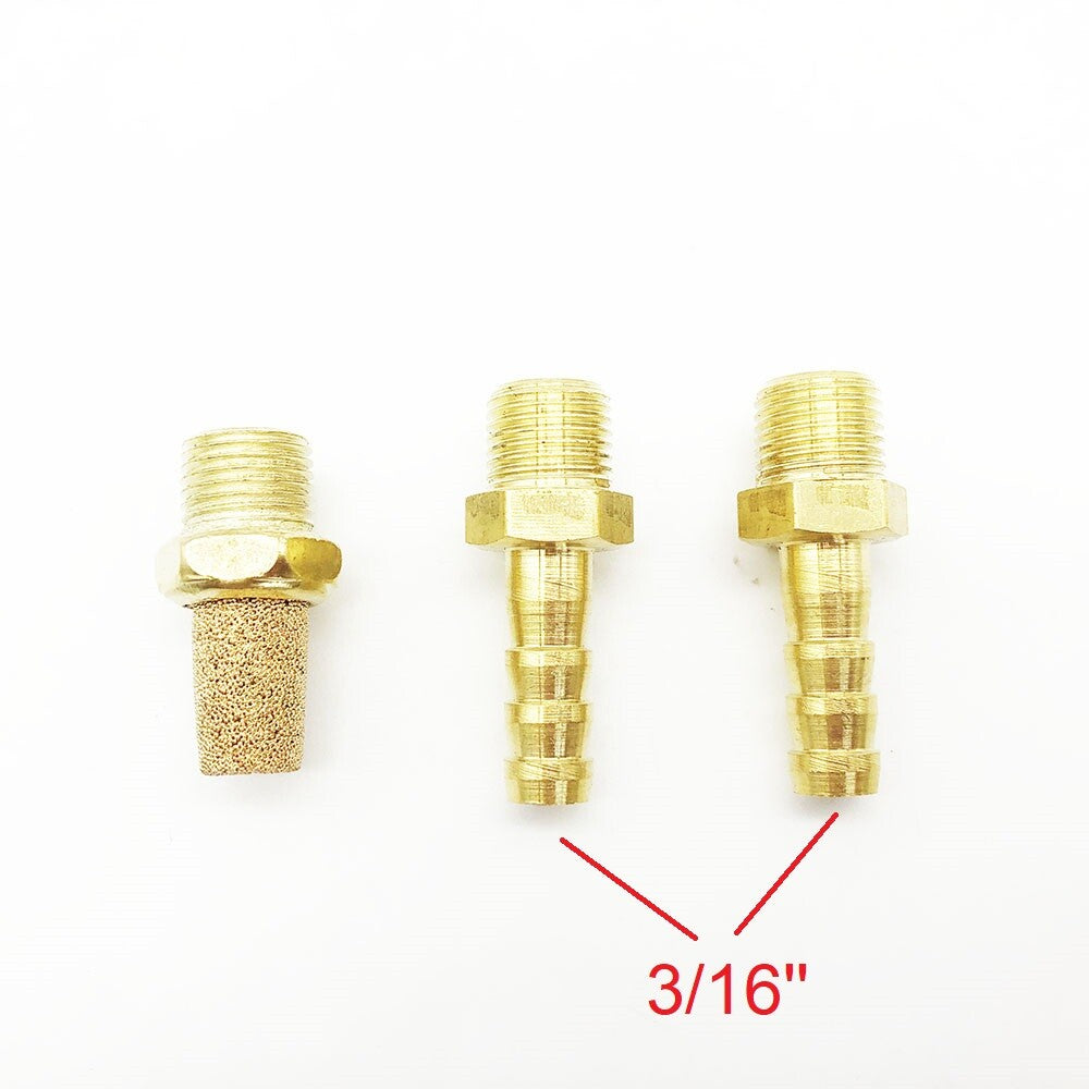 Connectors Brass Fitting For MAC Boost Control Solenoid Valve Sintered Air Vent