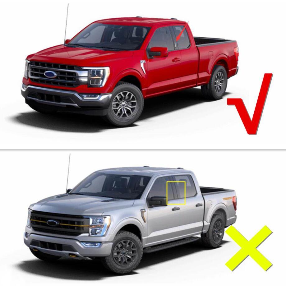 Car Door Lock Password Button Cover Trim for ford F150 21-23 Accessories Chrome