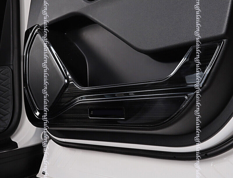 4Black Stainless Door Anti Kick Pad Protective Trim for Ford Explorer 2020-2021