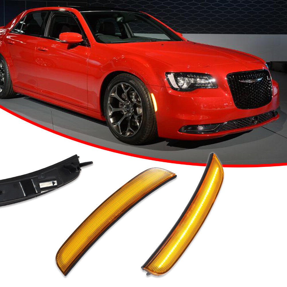 Amber lens with LED front marker light for 2015-2023 for Chrysler 300 300C