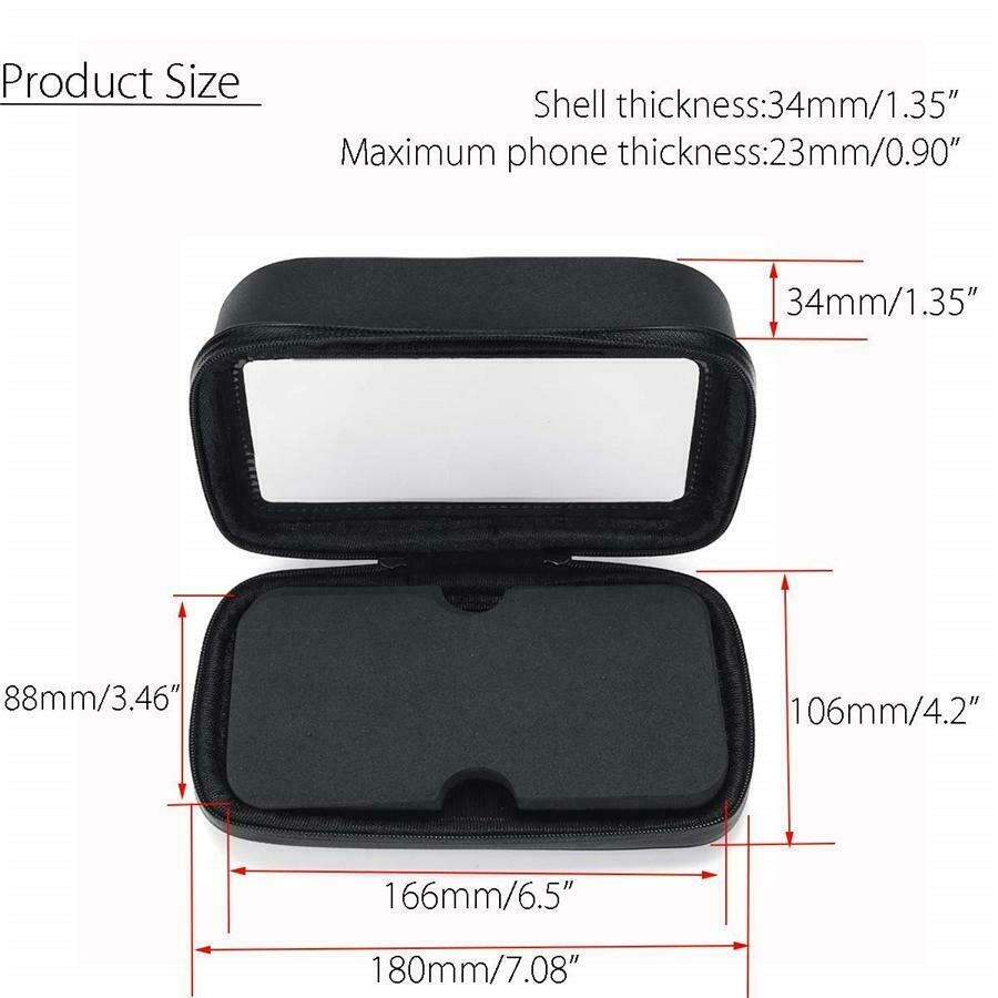 GPS Cell Phone Holder Bag Motorcycle Motorcycle Bicycle Rearview Mirror Mount Clamp