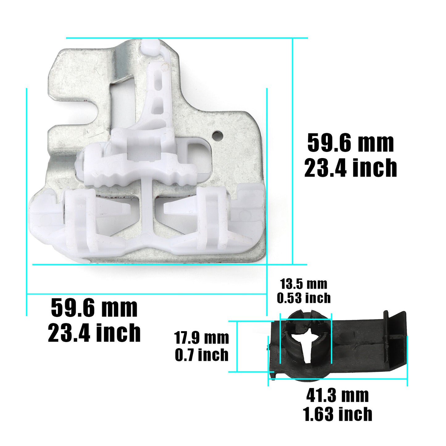 Front L R window adjuster repair and installation clip, fits 51357125059, suitable for BMW X5 3.0I