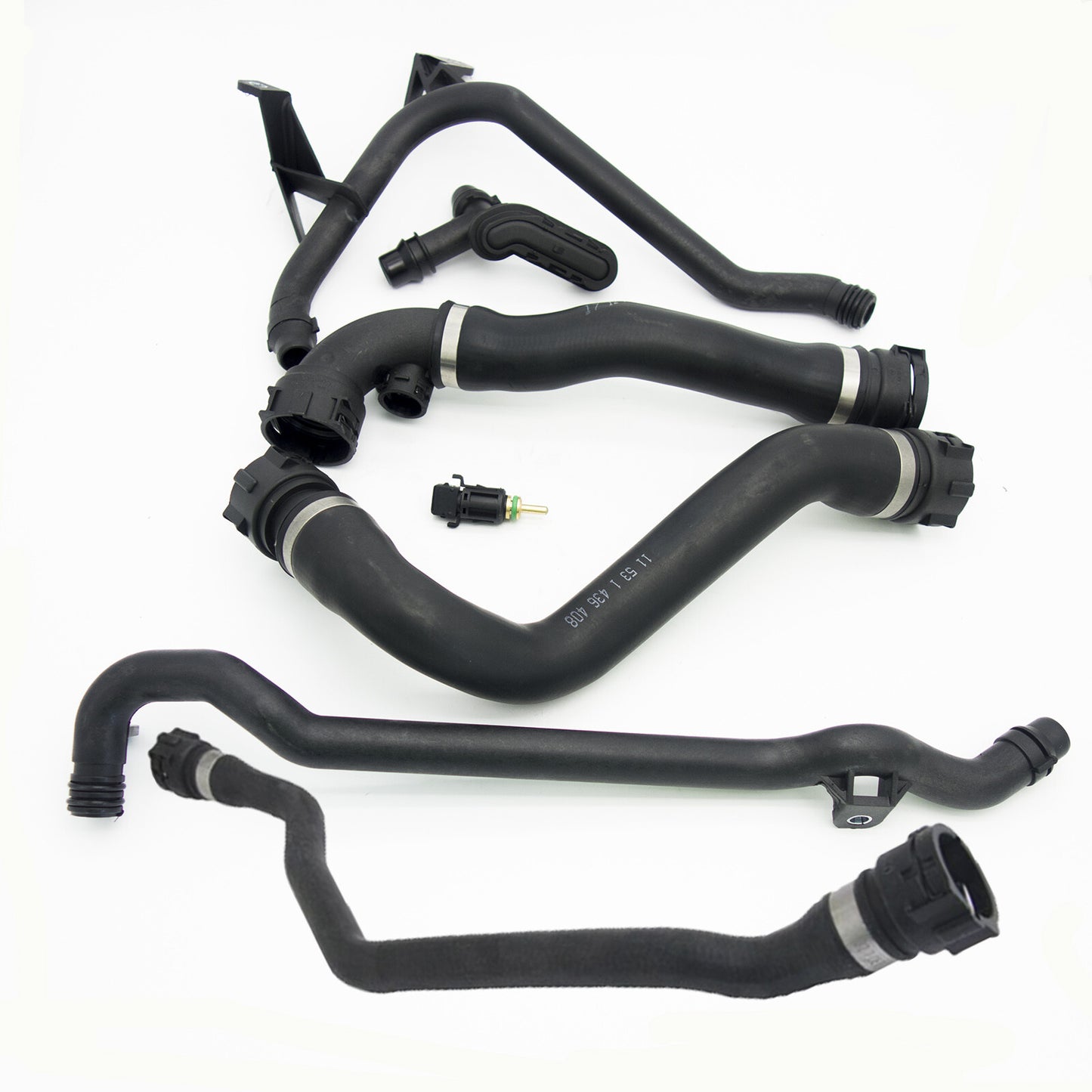 7 Pcs Expansion Tank Coolant Radiator Hose Kit for BMW E46 323i 328i 325i 330i