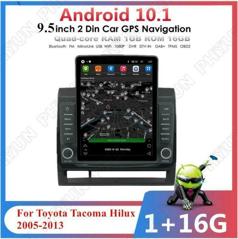 LHD Stereo Radio Android 10.1 GPS Head Unit For 2005-2013 for Toyota Tacoma Hilux