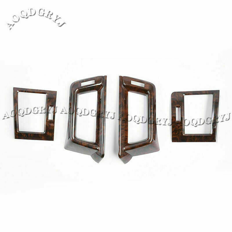 for TOYOTA for Land Cruiser 2016-21 Dark Wood grain Inner Air Vent Outlet Cover Trim