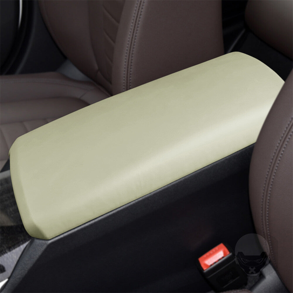 PU Leather Off White Center Console Armrest Box Cover for BMW 3 Series G20 2020+