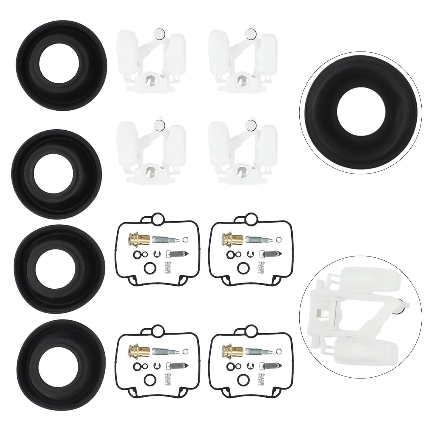 4X Fit BST36 for SUZUKI GSXR1100 Carburetor Repair Kit Float Diaphragm