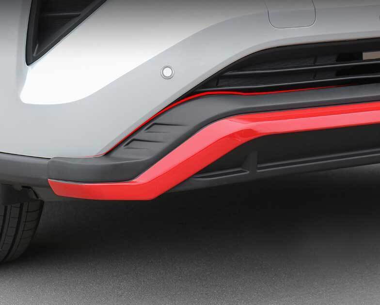 Red Front Skid Plate Bumper Board Guard 2020-2022 1pc Fit for Toyota Highlander