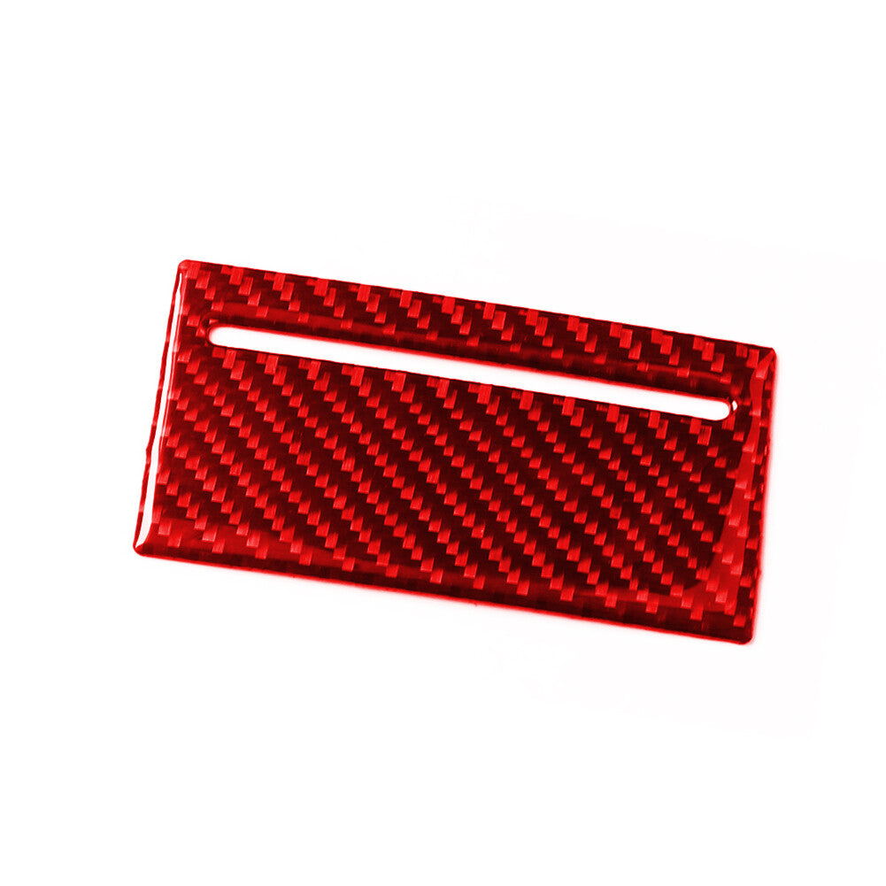 Red Carbon Fiber Ashtray Panel Decorative Cover Trim for Chrysler 300 2005-2007