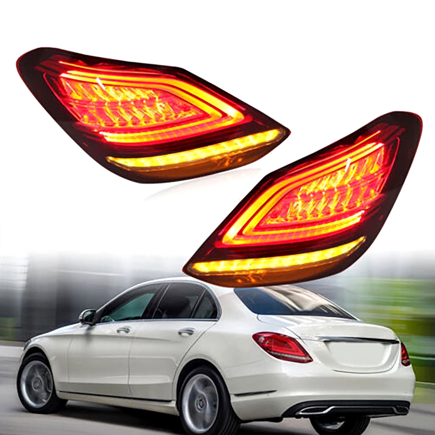 For LED Tail Light 2019 2020 2021 M- for Benz C-Class Sedan Passenger Side 2059065003