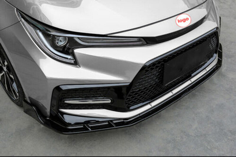 for Toyota for Corolla SE XSE 19-2022 Black Front Bumper Body Kit Spoiler Lip Refit