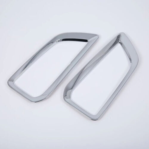 2P for Hyundai Kona 2018-2021 Chrome Front Fog Light Frame Lamp Cover Trim Decor