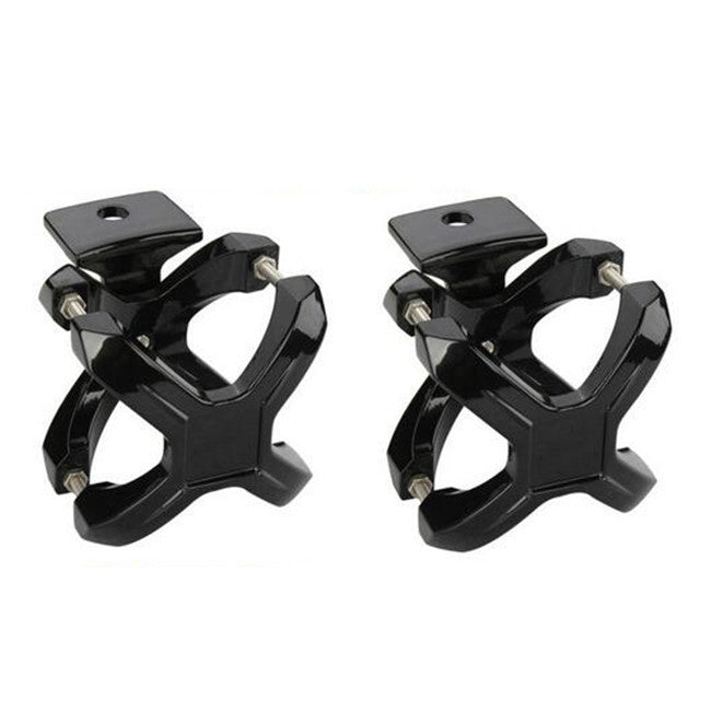 2 x 2-3 Adjustable Car Bumper Bull Bar X-Clamp LED Lights Bracket Mount Holder