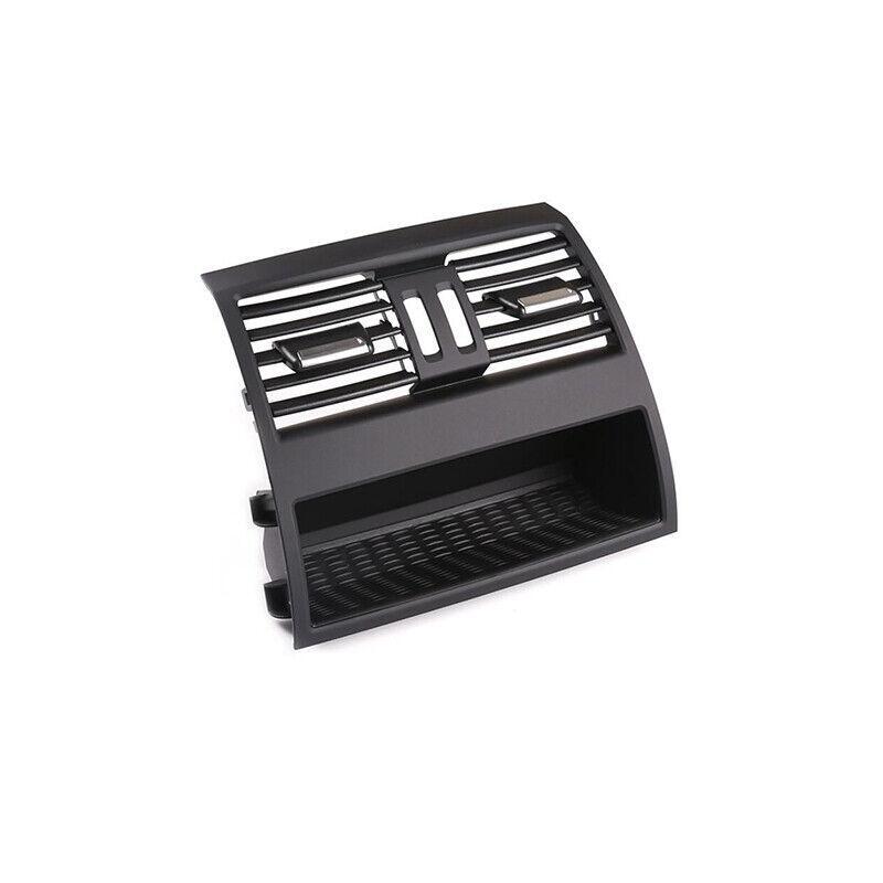 for BMW 5 Series 2011-2016 2017 Matte Black Back Row Air Outlet Vent Cover Trim