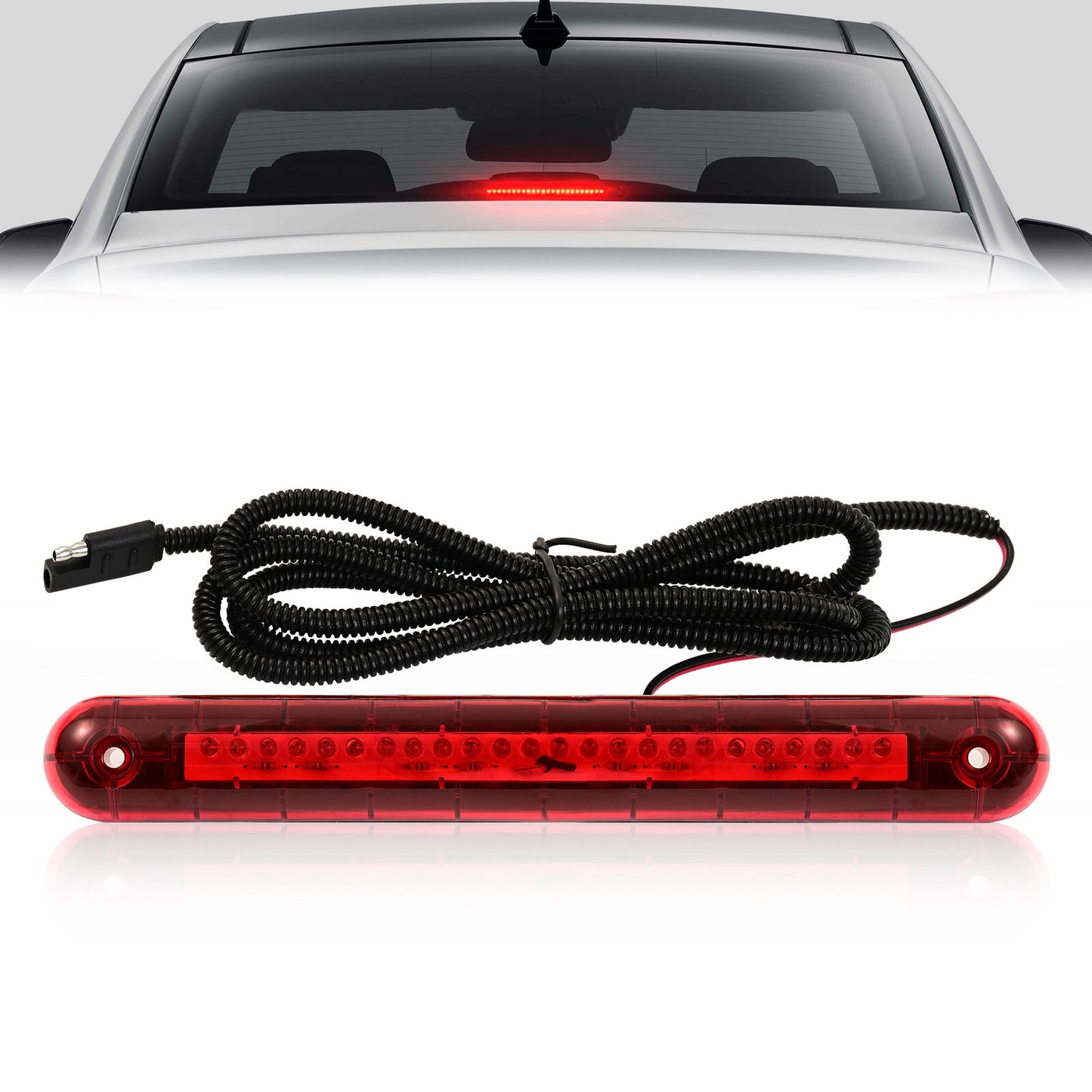 24 LEDs 12v third 3rd Brake Light Brake Light Red Universal for Car SUV Truck RV