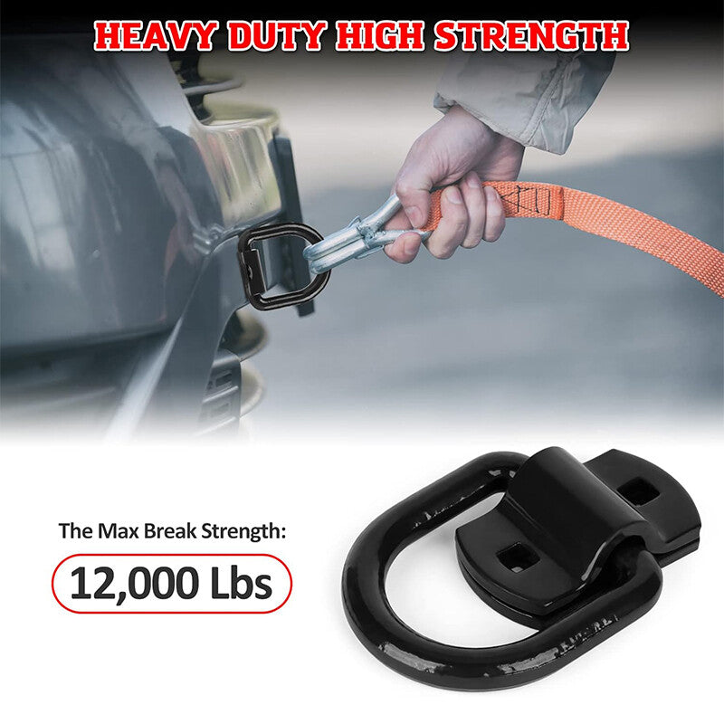 1/2-inch heavy-duty bolt forged D-ring 12000 breakage fastening anchor hook