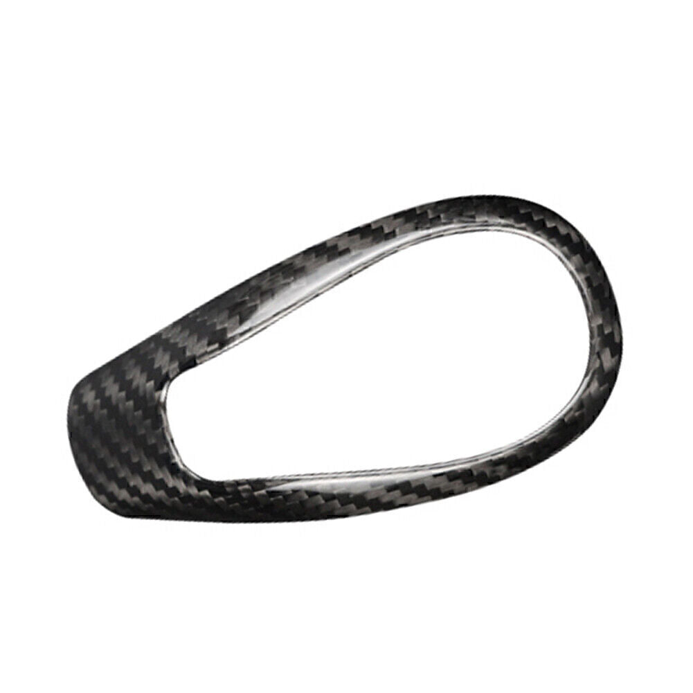 Black Carbon Fiber Gear Shift Knob Cover Sticker Trim Fit for Volvo S60 V60 XC60 V40