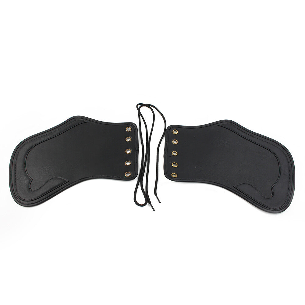 Motorcycle Heat Saddle Shield Deflector Black Leather Fit for Harley Sportster