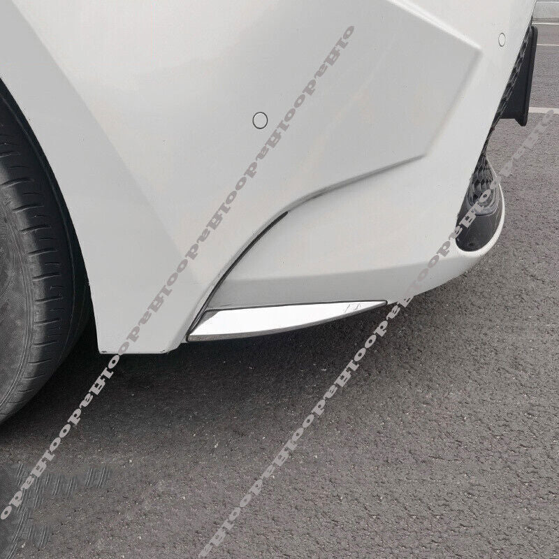 for Toyota for Corolla 2019-2023 Chrome Front Bumper Side Spoiler Lip Molding Cover