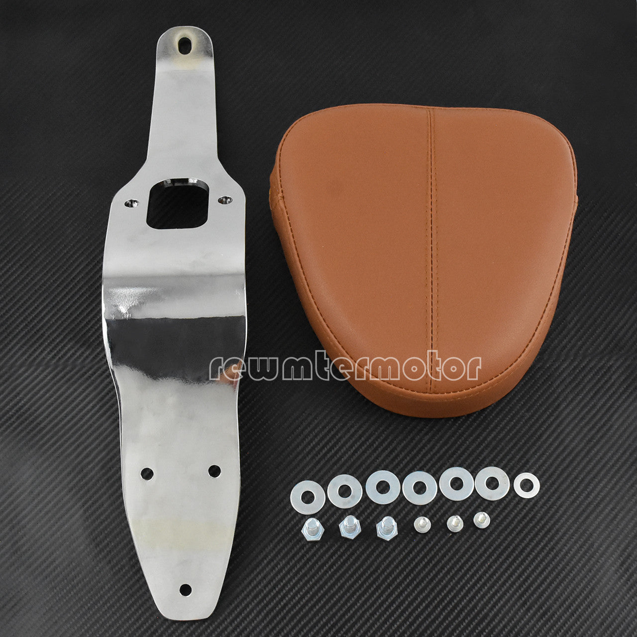 Driver Backrest Support Fit For Indian Scout 2015-2018 Sixty 2016-2018 Brown Pad