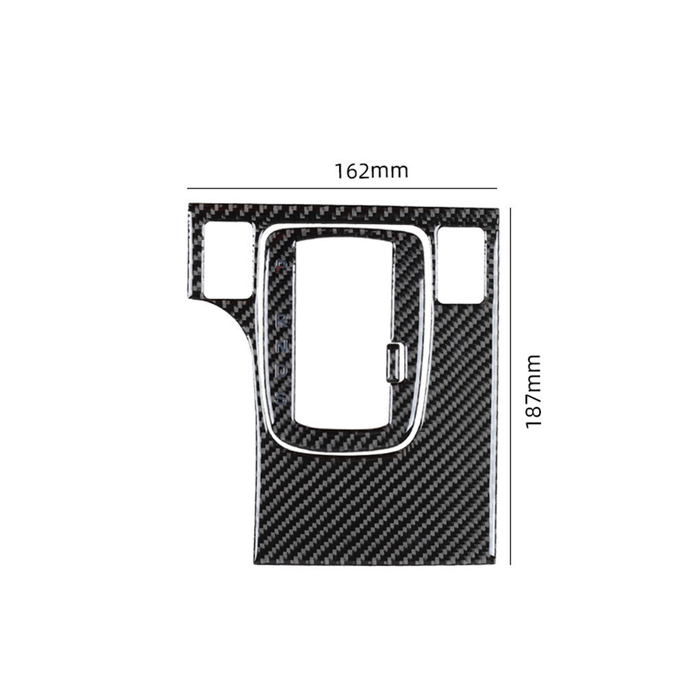 3X Carbon Fiber Interior Automatic Gear Shift Cover Trim for Acura TSX 2009-2014