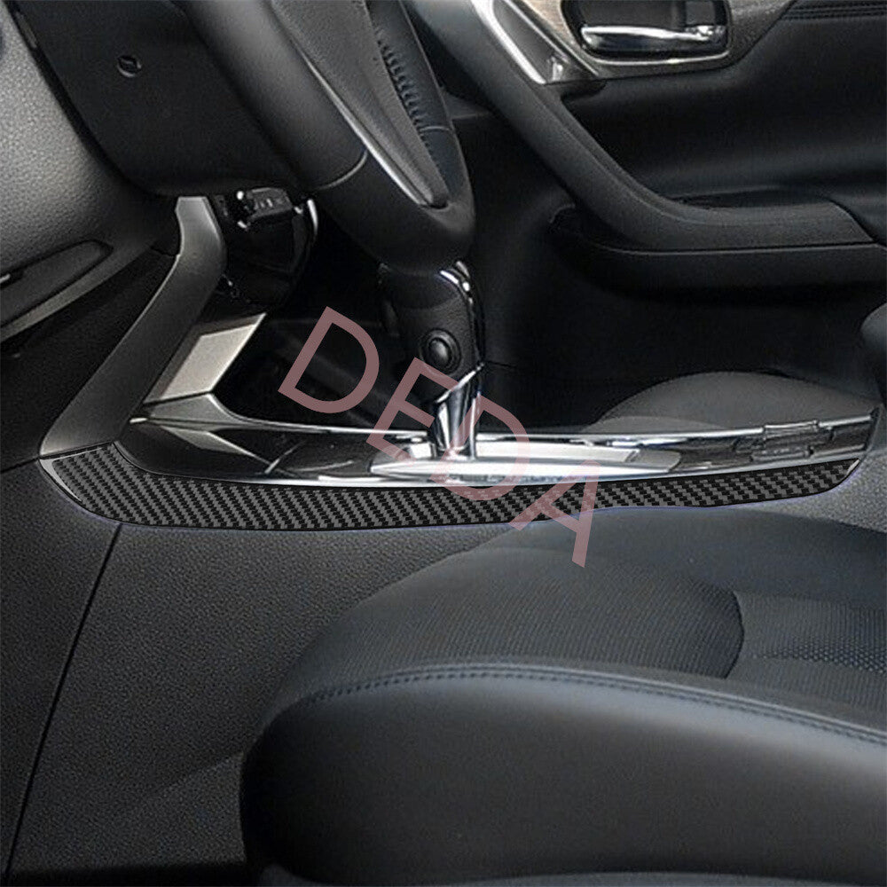 Carbon Fiber Inner Gear Shift Side Panel Cover for Nissan Altima Teana 2013-2018