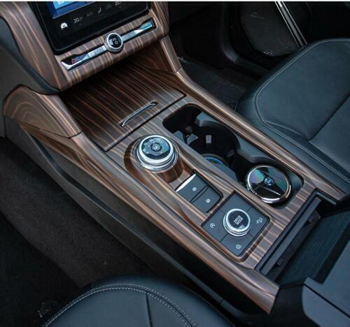 Matte Peach Wood Central Console Gear Shift Panel Trim for Ford Explorer 20-2024