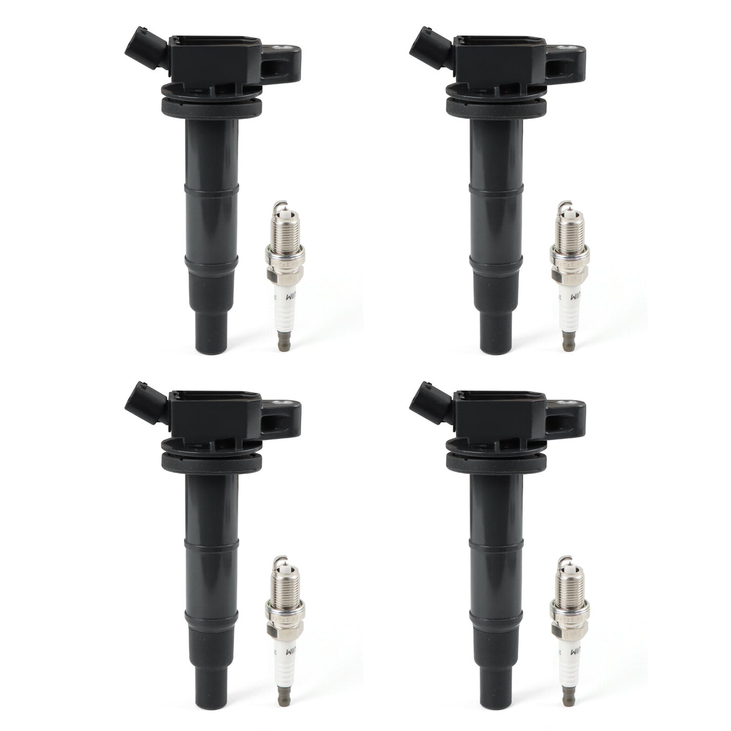 4 Ignition Coils 4 Iridium Spark Plugs For 2002-2011 for Toyota for Camry 2.4L UF333