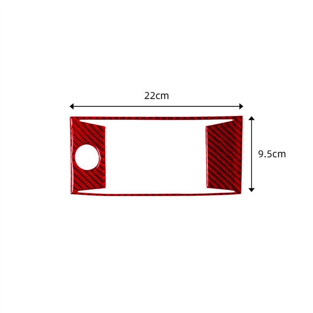 Red Carbon Central Console GPS Navigation Panel Cover for Honda Accord 2013-17 B