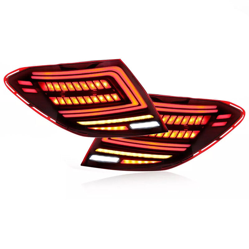 Pair LED Tail Light Brack Lamp for Mercedes-Benz W204 C200 C250 C300 2007-2014