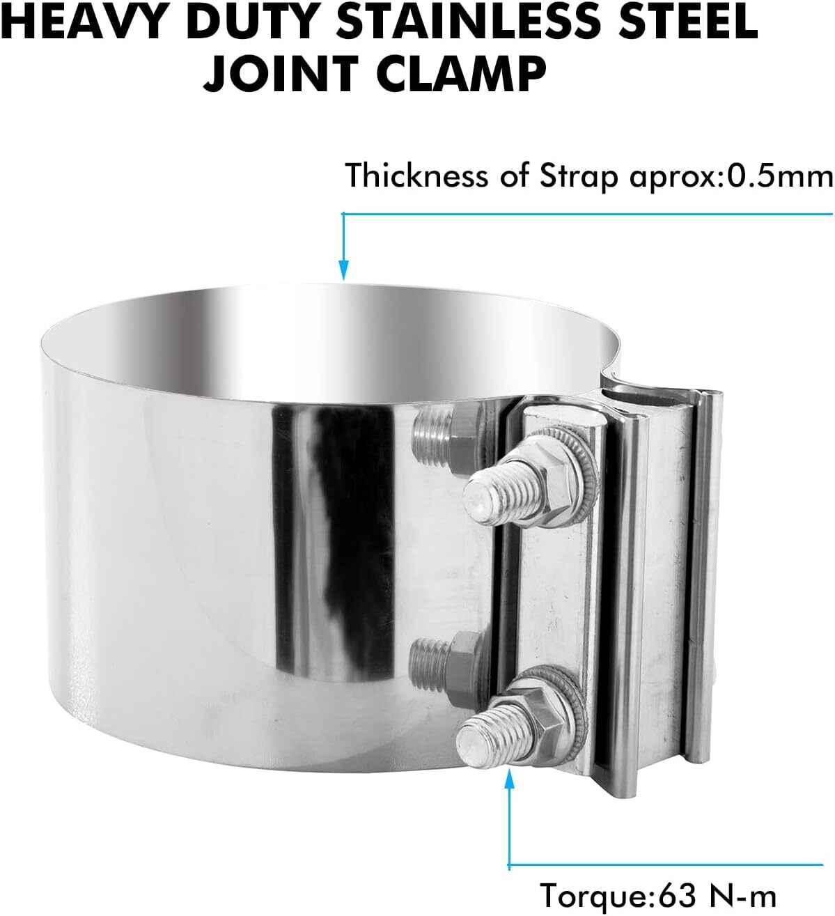 5-inch clip-on 5-inch exhaust clip-on muffler clip-on