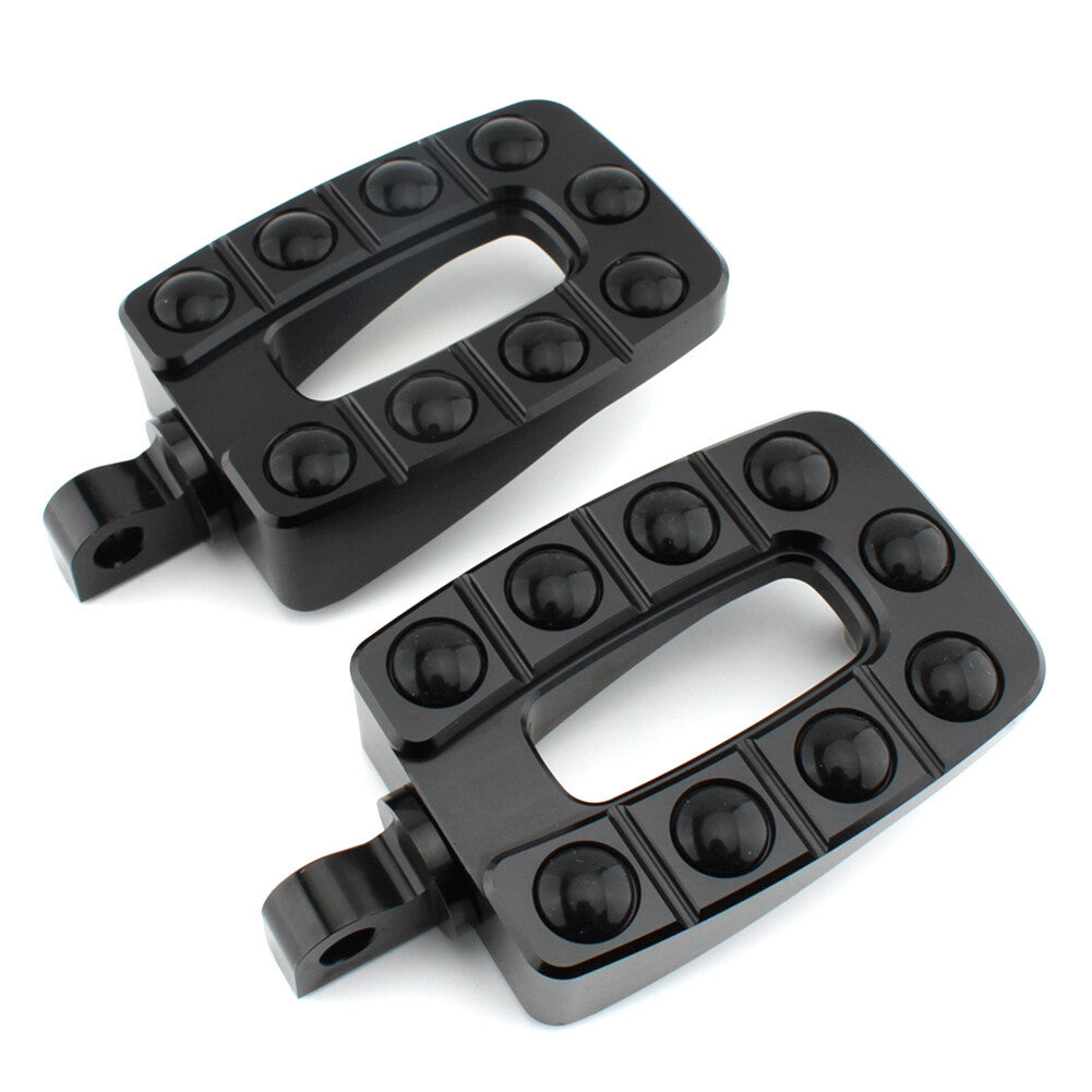 2x Foot Peg Footrest Pedal Non-Slip for Harley Dyna Srtster XL883 XL1200 Black