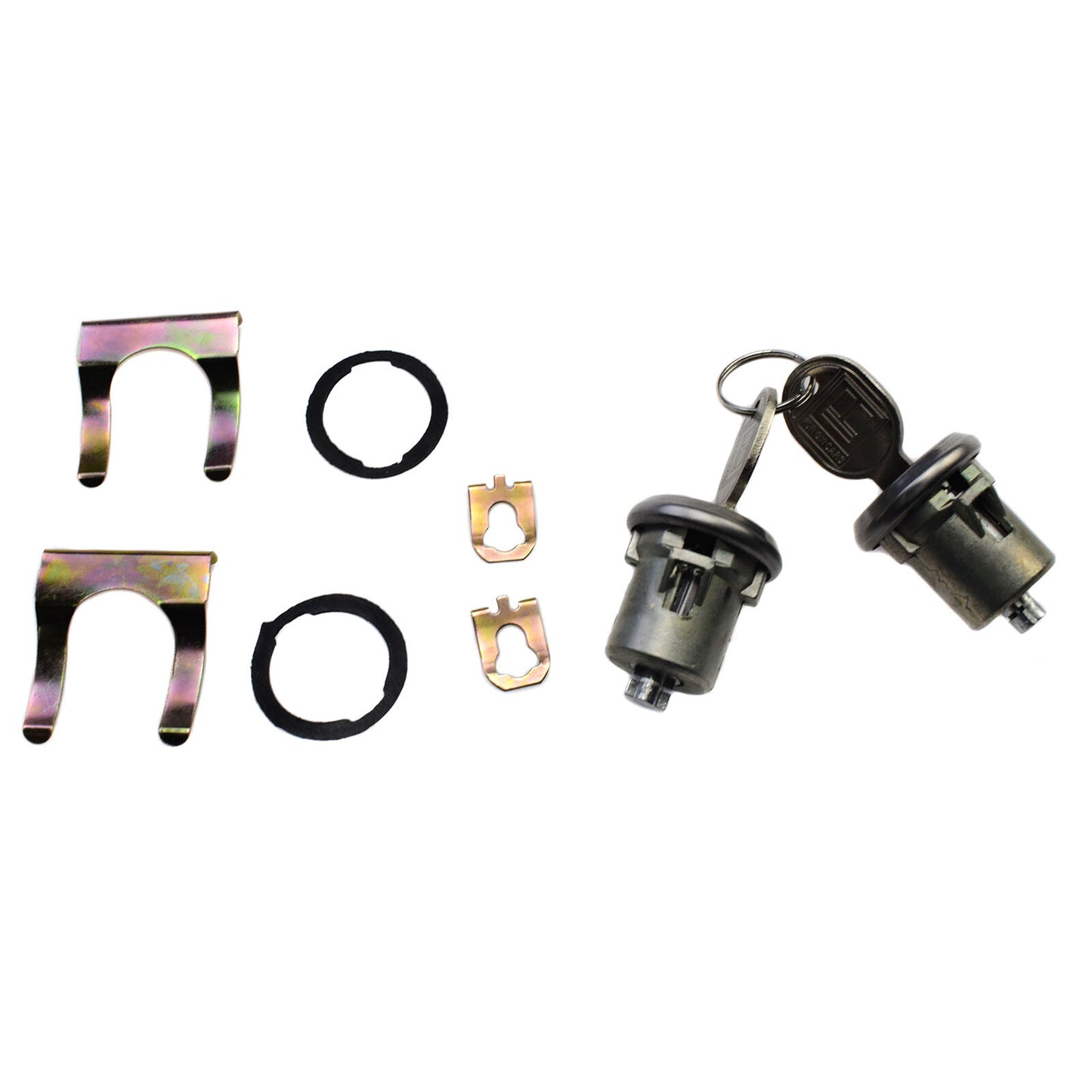 Pair door lock cylinder kit 5070006 for Chevrolet S10, Blazer, for GMC,for Buick,and for Cadillac .