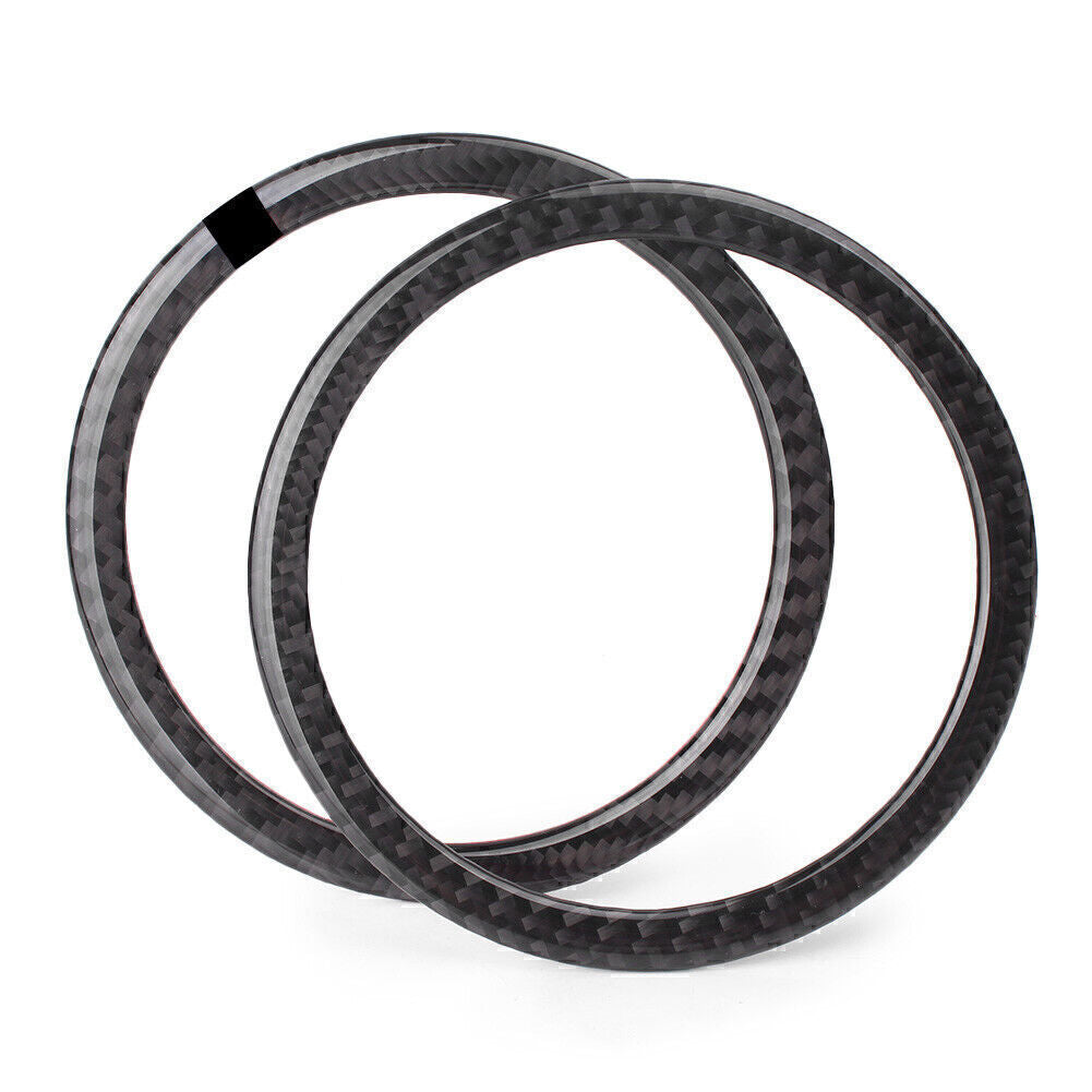 for BMW E90 3 Series E84 X1 Carbon Fiber Door Speaker Loud Cover Sticker Trim