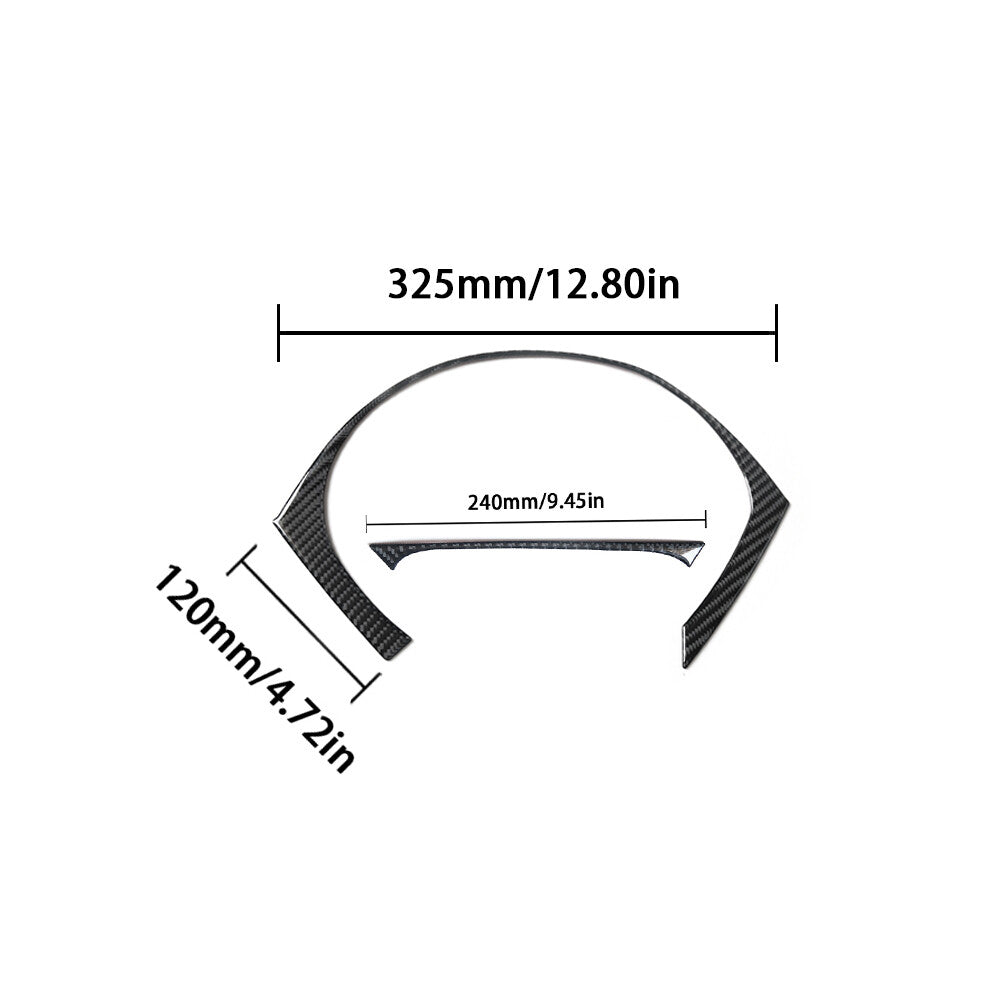 2x carbon fiber interior speedometer bezel for BMW Z4 E89 2009-2016