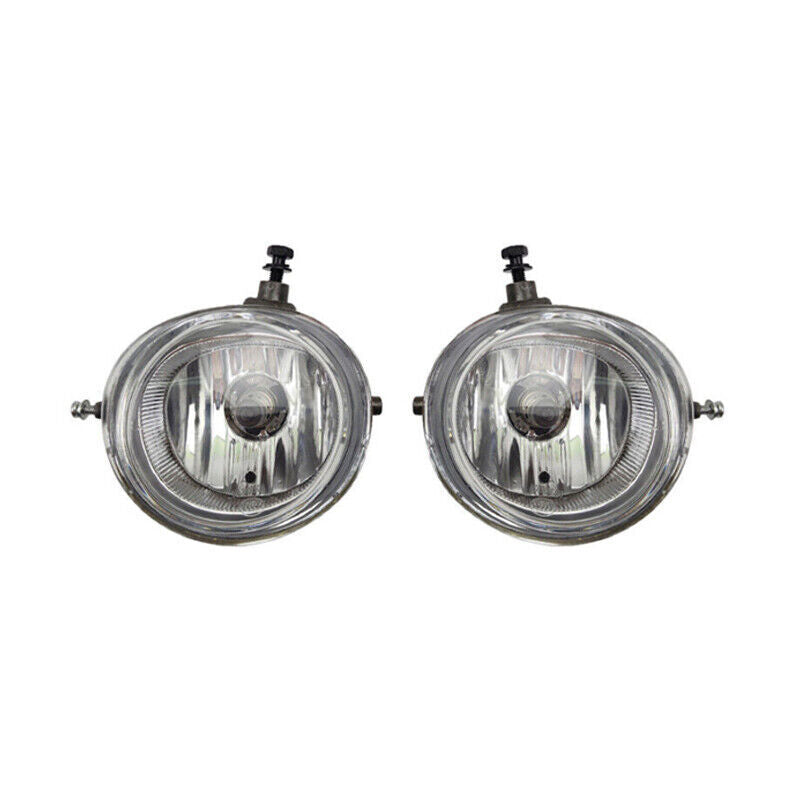 A pair of front bumper fog light protectors for Mazda CX-7 (2009-2011).