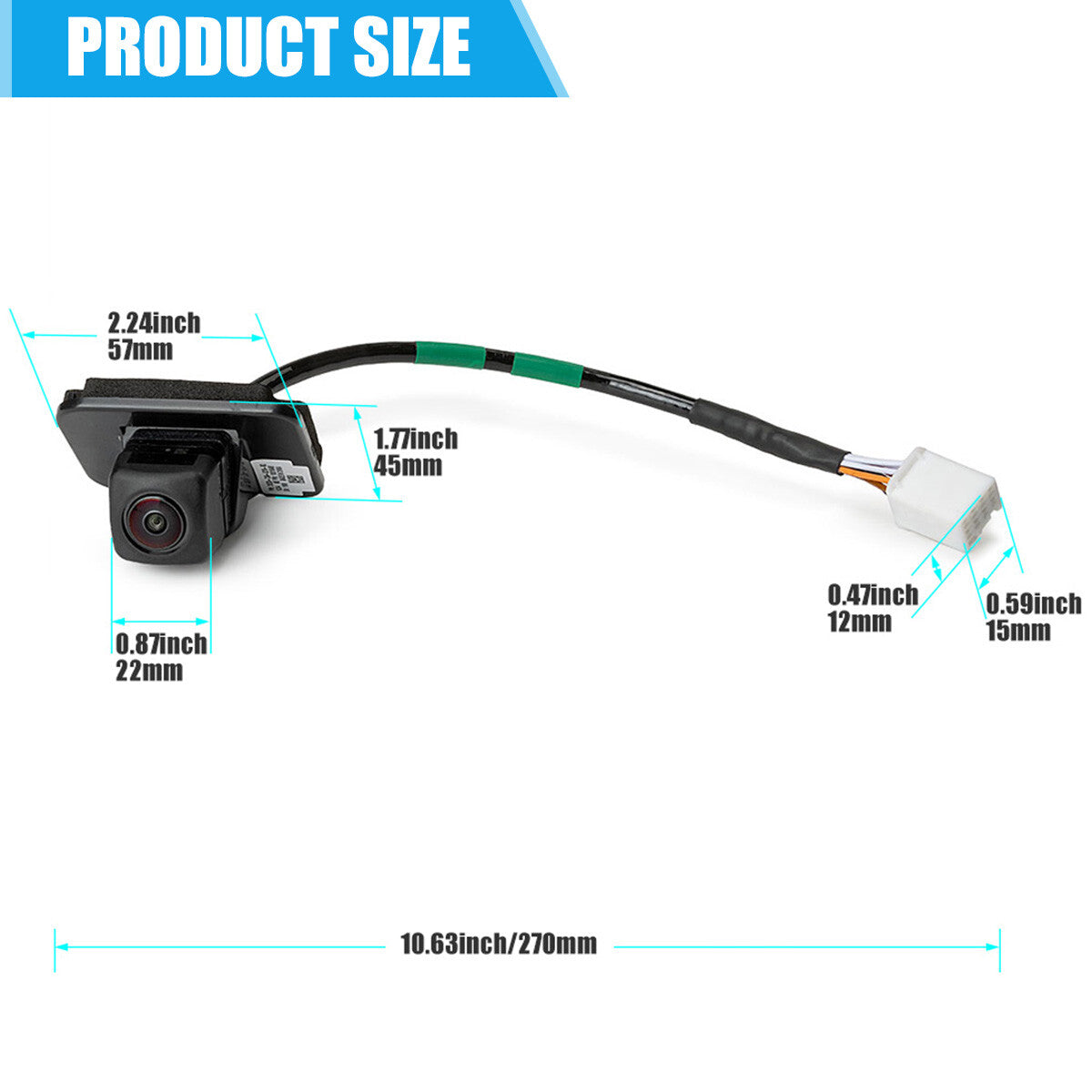 Rearview backup parking camera 39530-T2A-A31 suitable for Honda Accord 2.4L 2016 and 2017
